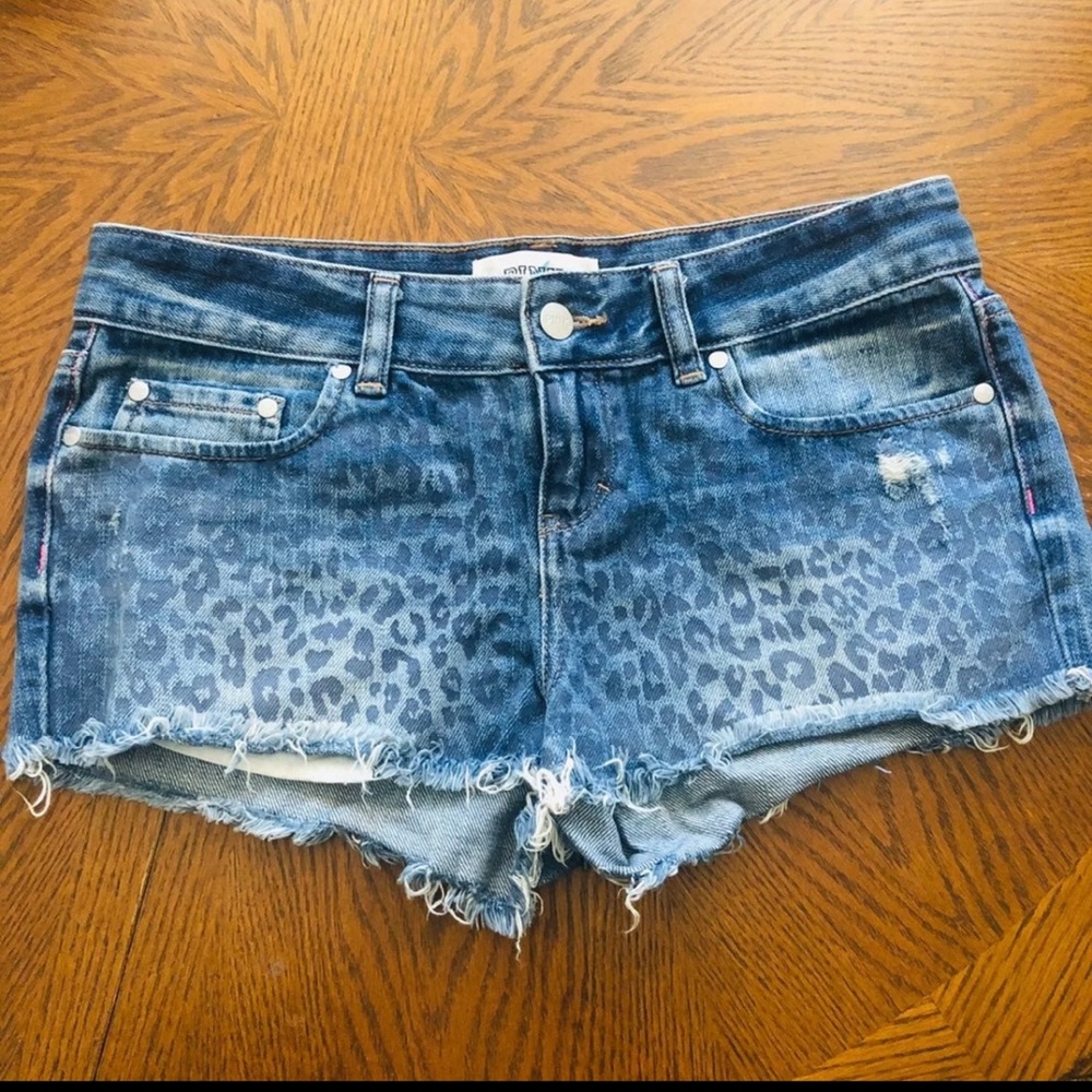 Pink Victoria’s Secret Leopard Print Cutoff Shorts